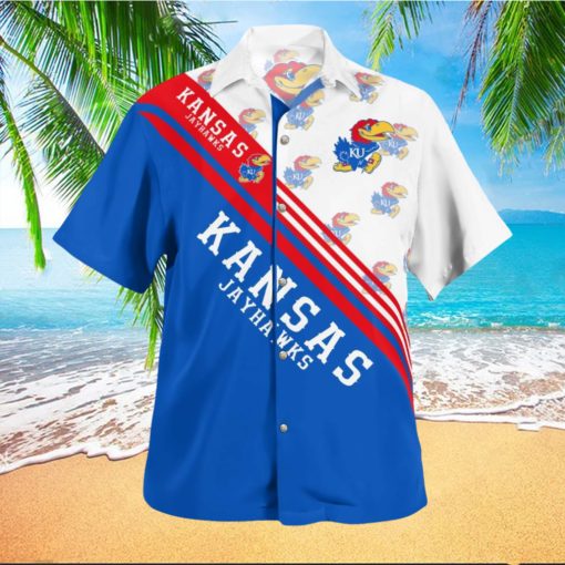 Kansas Jayhawks Standard Paradise Contemporary 3D Hawaiian Shirt Best For Fans Beach Gift For Men And Women