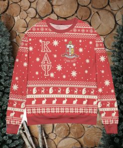 Kappa Alpha Psi Kay Logo Snowflakes Pattern Ugly Christmas Sweater Christmas Gift For Men And Women