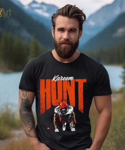 Kareem Hunt 27 Cleveland Browns push up graphic shirt