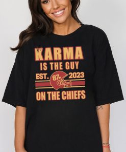 Karma Is The Guy On The Chiefs Shirt, Kelce And Taylor Crewneck