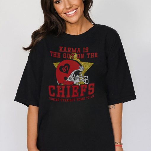 Karma Is The Guy On The Chiefs Shirt, Travis Kelce And Taylor Era