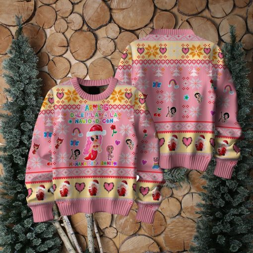 Karol G Dale Play A La Navidad Can Manana Sera Bonito Ugly Christmas Sweater