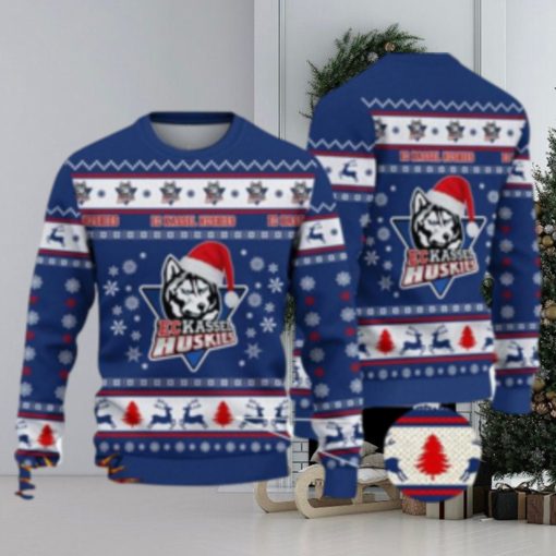 Kassel Huskies 3D Ugly Christmas Sweater For Men And Women Sport Fans