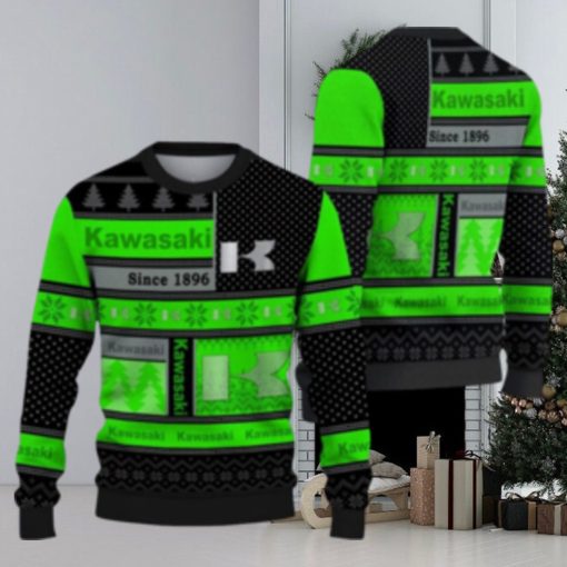 Kawasaki Car Mens Ugly Christmas Sweater Gift For Fans