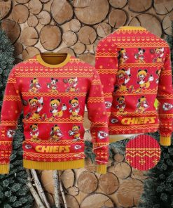 Kawhi Leonarnd Mickey Mouse Kansas City Chiefs Holiday Sweater