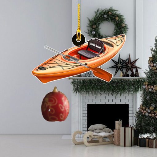 Kayak Personalized Acrylic Ornament