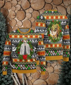 Kazutora Hanemiya Anime Ugly Christmas Sweater Custom Tokyo Revengers Xmas Gift