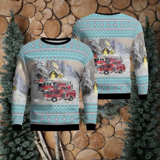 Centralia Illinois Centralia City Fire Department AOP Ugly Christmas Sweater Unique Christmas Gift