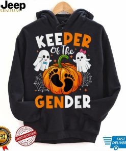 Keeper Of The Gender Reveal Baby Fall Halloween Thanksgiving T Shirt