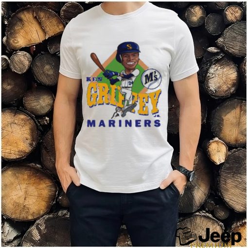 Ken Griffey Jr. Seattle Mariners Baseball Cartoon Shirt