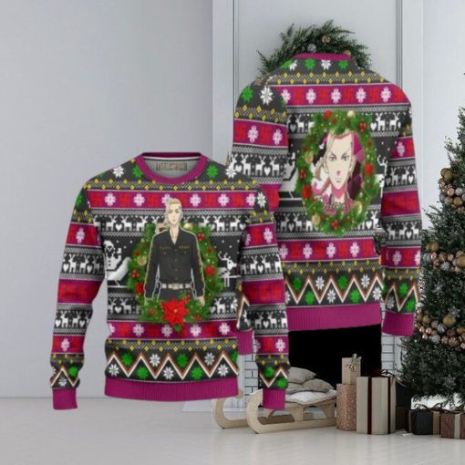 Ken Ryuguji Anime Ugly Christmas Sweater Custom Tokyo Revengers Xmas Gift