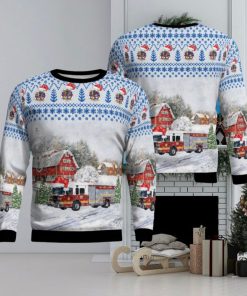 Kentucky, Elizabethtown Fire Department Engine 2034 Christmas AOP 3D Ugly Christmas Sweater