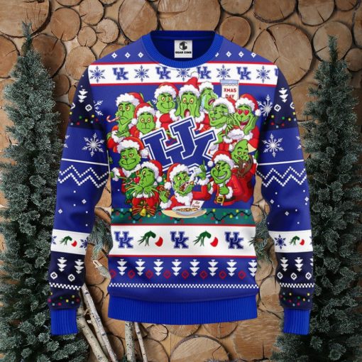 Kentucky Wildcats 12 Grinch Xmas Day Christmas Ugly Sweater