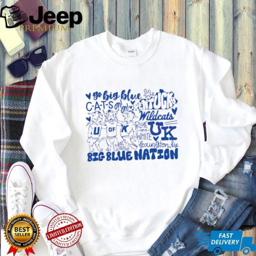 Kentucky Wildcats est. 1865 go big blue mascot funny shirt