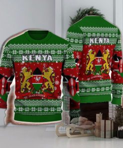 Kenya Knitted Sweater Style All Over Print For Men And Women Gift Christmas Holiday