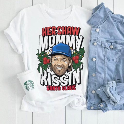 Kershaw mommy kissin’ Santa Claus shirt