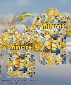 Kevin Bob Stuart Minions Aloha All Over Print Hawaiian Shirt – White