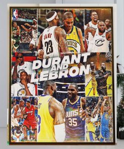 Kevin Durant Vs Lebron James For The First Matchup In The NBA In Season Tournament Home Decor Poster Canvas