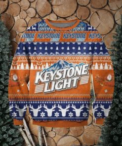 Keystone Light Christmas Ugly Sweater 3D Gift For Men And Women