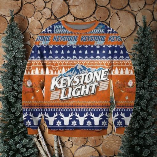 Keystone Light Christmas Ugly Sweater 3D Gift For Men And Women