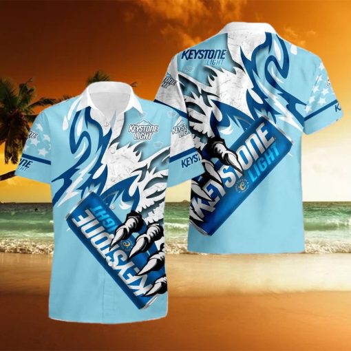 Keystone Light Monster Claw Gift Hawaiian Set Shirt And Short Summer Beach