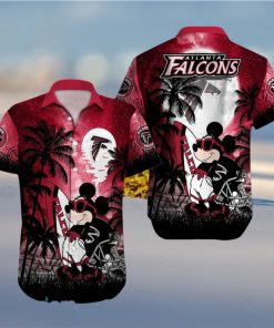 Atlanta Falcons NFL Team Logo Baby Yoda Hawaiian Shirt