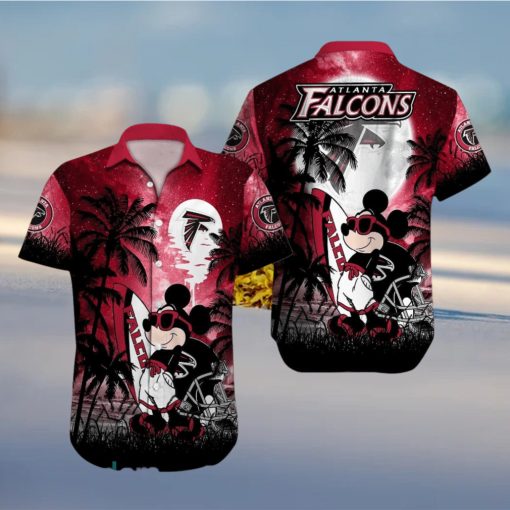 Atlanta Falcons NFL Team Logo Baby Yoda Hawaiian Shirt