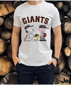 Snoopy Charlie Brown Giants Baseball MLB Shirt