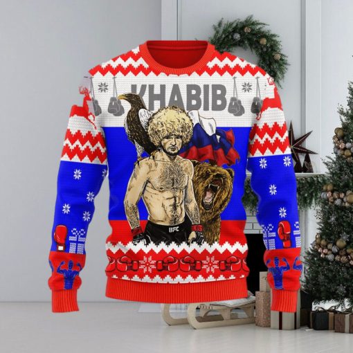 Khabib Nurmagomedov Ugly Christmas Sweater Christmas Gift For Men And Women