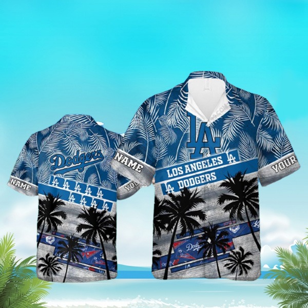 Los Angeles Dodgers Palm Tree Hawaiian Shirt