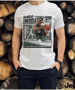 Khris Middleton 22 Milwaukee Bucks basketball comic shirt