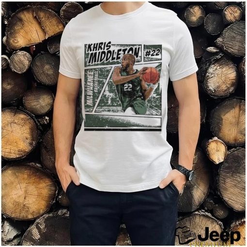 Khris Middleton 22 Milwaukee Bucks basketball comic shirt