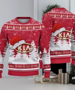 Kia Logo Wearing Santa Hat Christmas Gift Ugly Christmas Sweater Christmas Gift Ideas