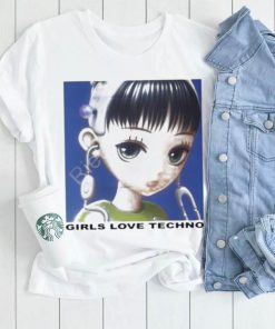 Kikillopieces store girls love techno t shirt