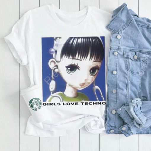 Kikillopieces store girls love techno t shirt