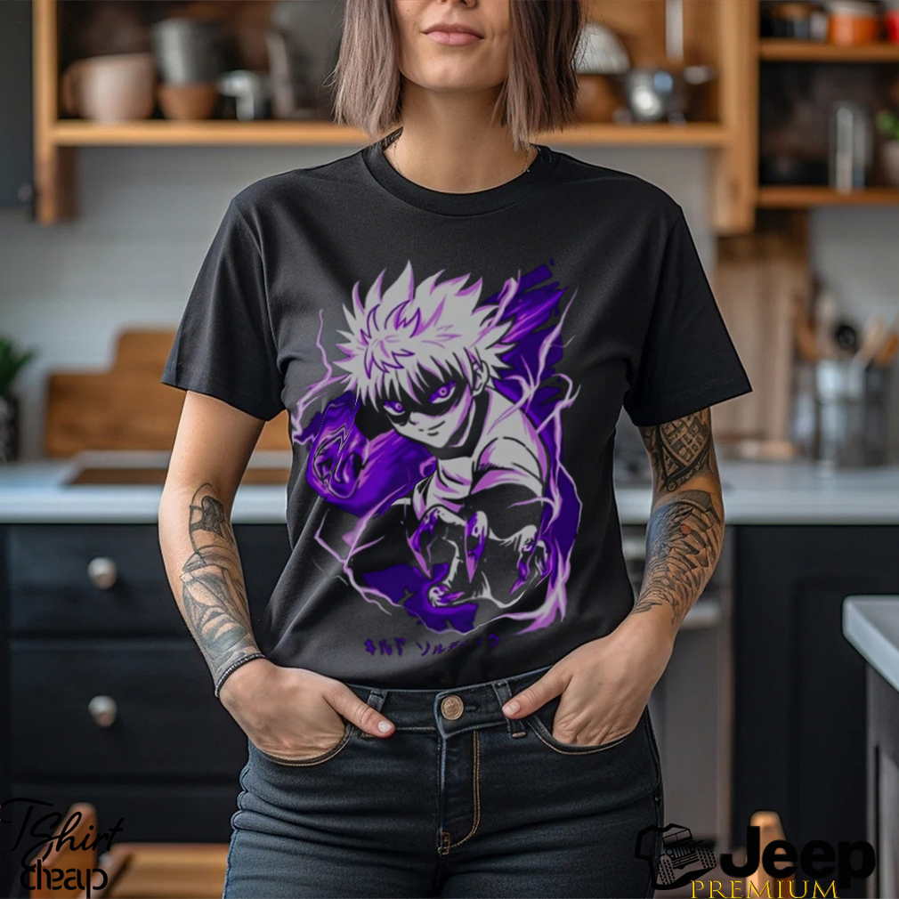 Hunter x Hunter Mens Killua Black Shirt New S, M, L, XL