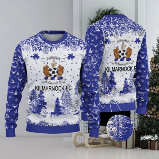 Kilmarnock F.C. SPFL Scottish Snow Fall Pine Ugly sweater