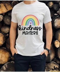 Kindness Matters Teacher Graphic Tee Rainbow T Shirt