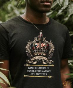 King charles III royal coronation 6th may 2023 crown us flag T Shirt