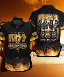 Kiss Band Glam metal Hawaiian Shirt Gift For Fans hawaiian shirt