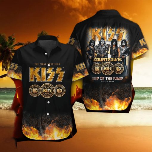 Kiss Band Glam metal Hawaiian Shirt Gift For Fans hawaiian shirt