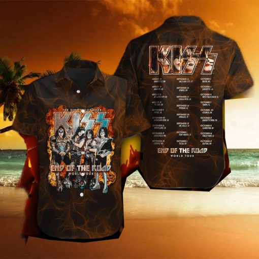 Kiss Band KISS albums Hawaiian Shirt Gift For Fans hawaiian shirt