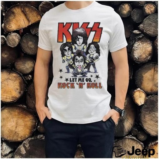 Kiss Band Rock And Roll Let Me Go T Shirt