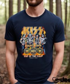 Kiss Countdown end of the road world tour signature shirt