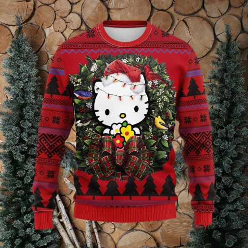 Kitty Noel Mc Thanksgiving Women Mens Ugly Christmas 3D Knitted Sweater