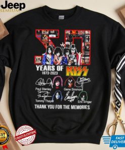 Kizz 50 Years of 1973 2023 thank You for the memories signatures shirt