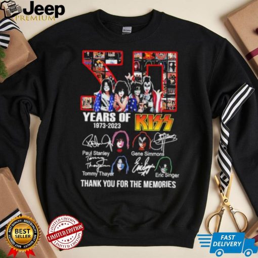 Kizz 50 Years of 1973 2023 thank You for the memories signatures shirt