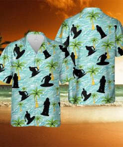 Kneeboarding Silhouette Hawaiian Shirt
