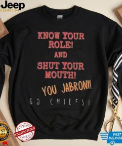 Know your role and shut your mouth You Jabroni Go Chiefs Shirt