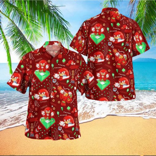 Knuckles Red Hedgehog Hawaiian Shirt Gift For Men And Women